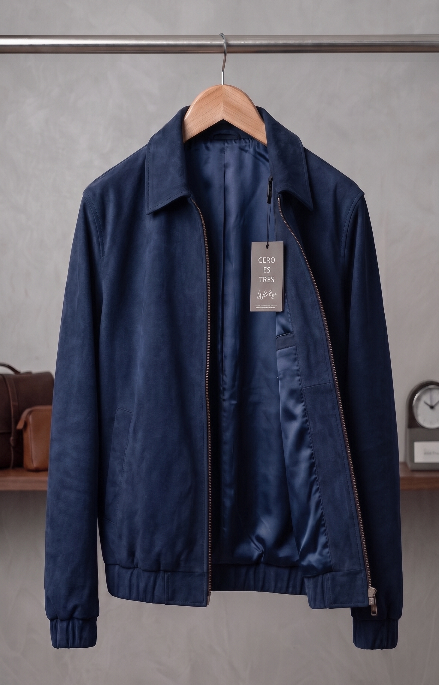 8023AM - BOMBER NOIR AZUL MARINO